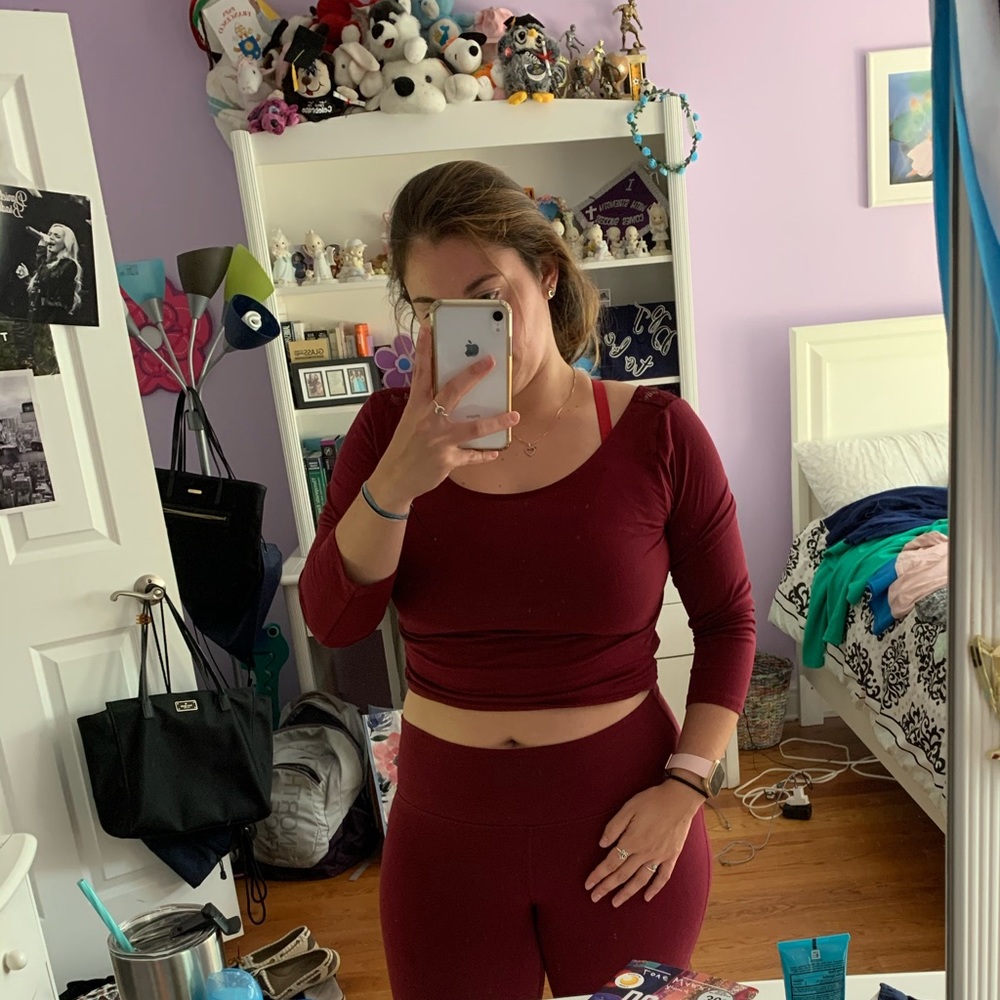 American Eagle Cropped Long Sleeve